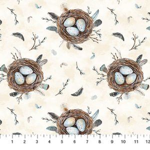 Feathered Nest by Northcott Quilt Fabric